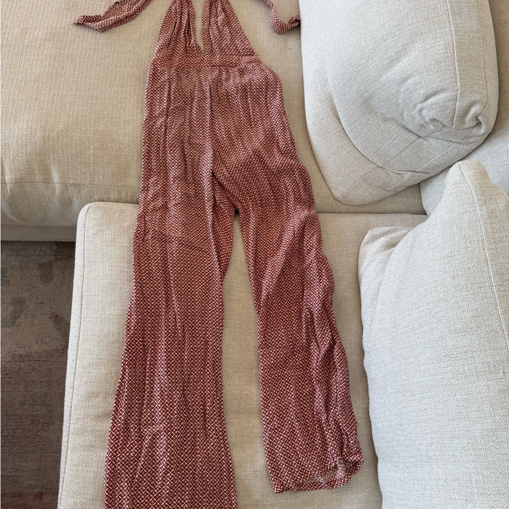 Faithfull the Brand Rust Lola Jumpsuit size S